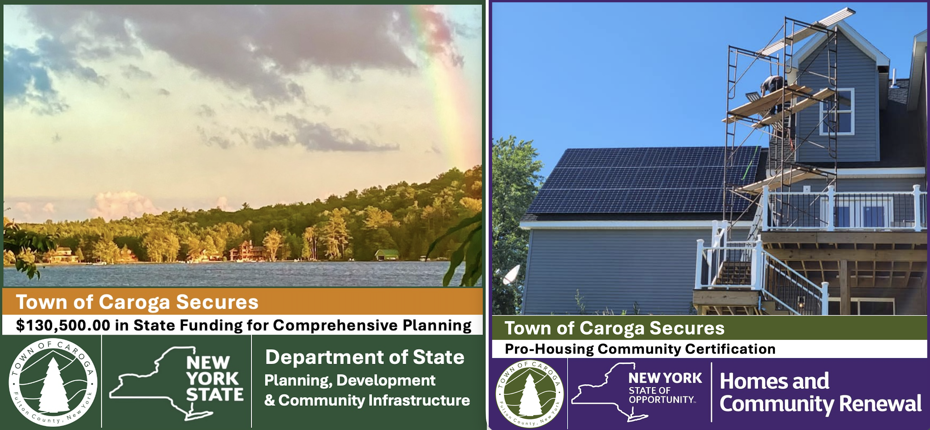 Caroga has secured funding from NYS DOS for comprehensive planning.